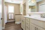 The private full bathroom for Master Suite offers space and luxury.
